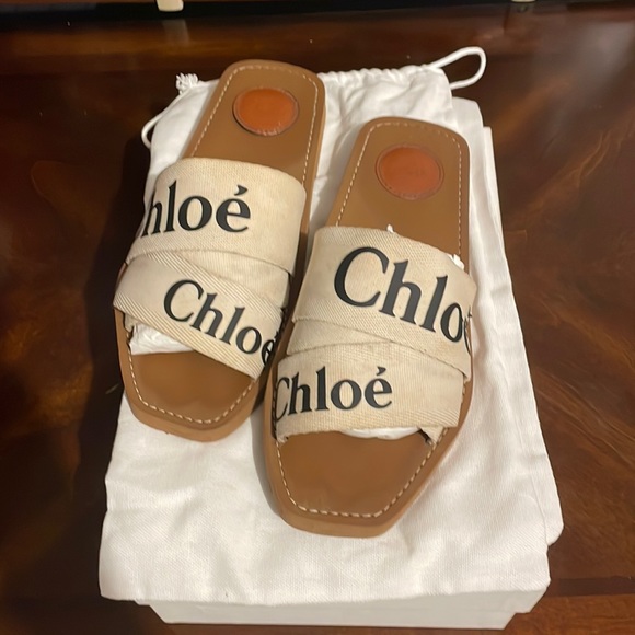 Chloe Shoes - COPY - Chloe Woody Flat  sandals